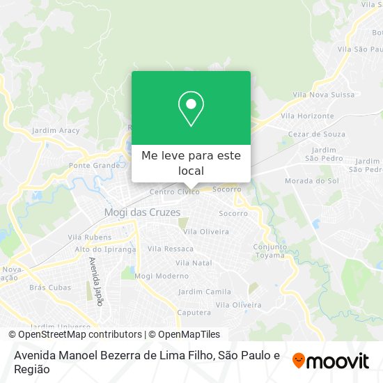 Avenida Manoel Bezerra de Lima Filho mapa