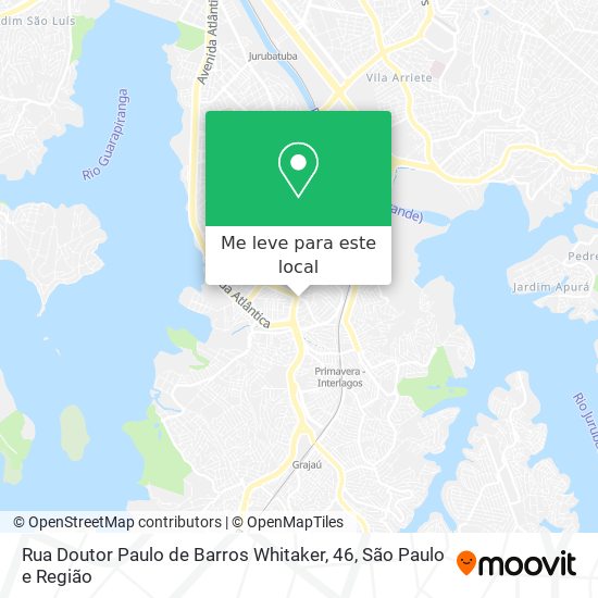 Rua Doutor Paulo de Barros Whitaker, 46 mapa