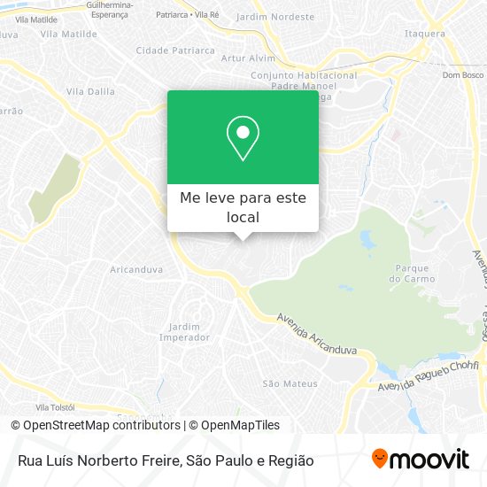 Rua Luís Norberto Freire mapa