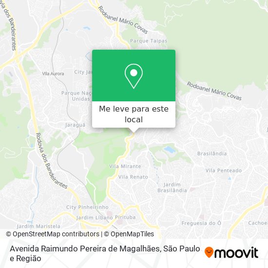 Avenida Raimundo Pereira de Magalhães mapa