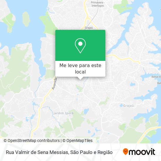 Rua Valmir de Sena Messias mapa