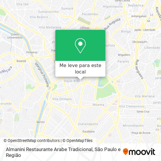 Almanini Restaurante Arabe Tradicional mapa