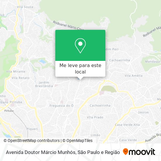 Avenida Doutor Márcio Munhós mapa