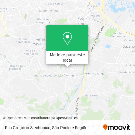 Rua Gregório Slechticius mapa