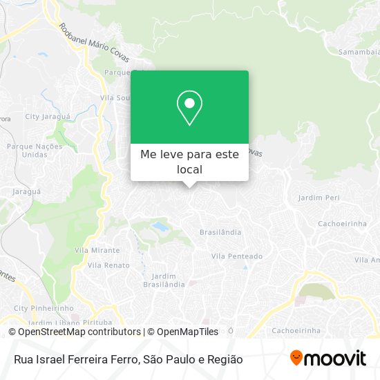 Rua Israel Ferreira Ferro mapa