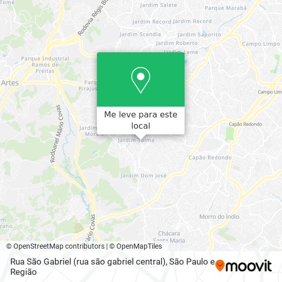 Rua São Gabriel (rua são gabriel central) mapa