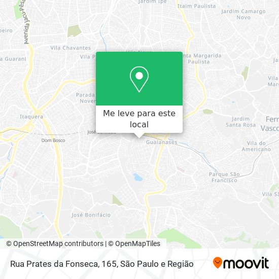 Rua Prates da Fonseca, 165 mapa