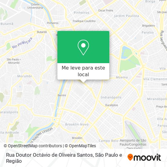 Rua Doutor Octávio de Oliveira Santos mapa