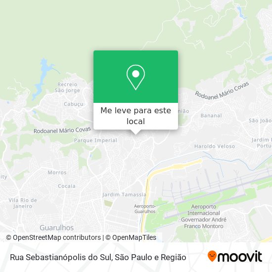 Rua Sebastianópolis do Sul mapa