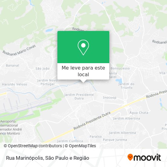 Rua Marinópolis mapa