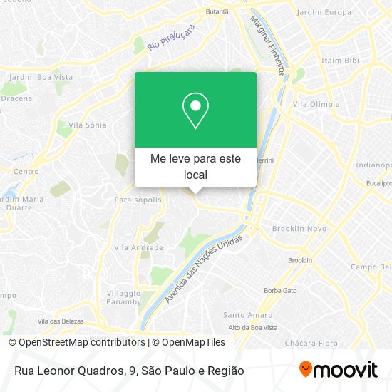 Rua Leonor Quadros, 9 mapa