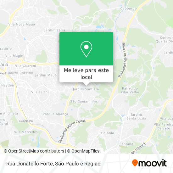 Rua Donatello Forte mapa