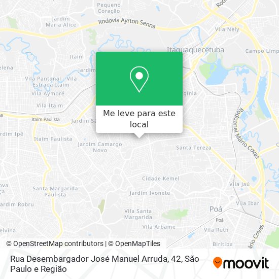 Rua Desembargador José Manuel Arruda, 42 mapa