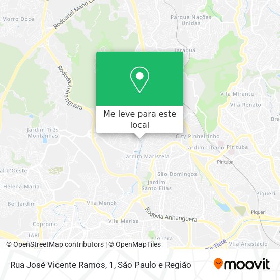 Rua José Vicente Ramos, 1 mapa