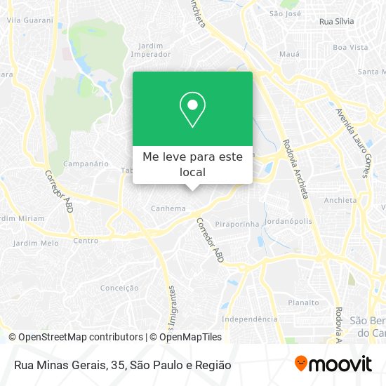 Rua Minas Gerais, 35 mapa