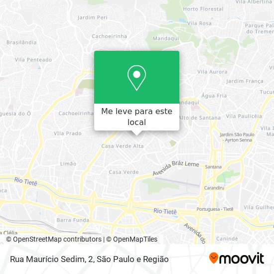 Rua Maurício Sedim, 2 mapa