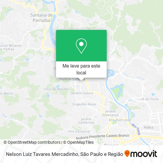 Nelson Luiz Tavares Mercadinho mapa