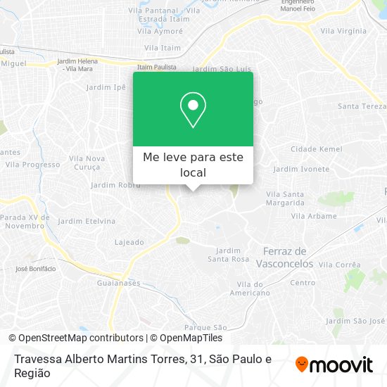 Travessa Alberto Martins Torres, 31 mapa