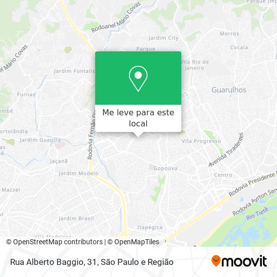 Rua Alberto Baggio, 31 mapa