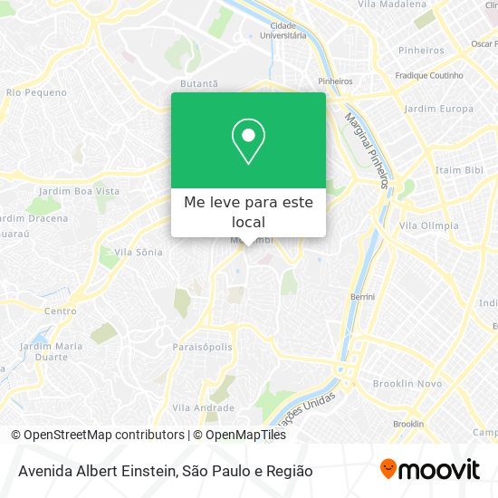 Avenida Albert Einstein mapa