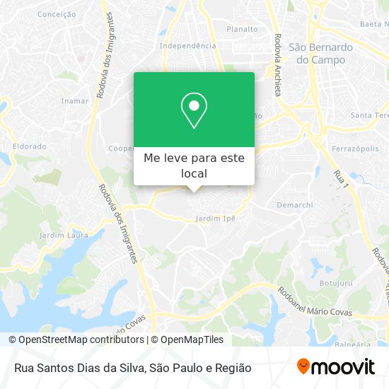 Rua Santos Dias da Silva mapa