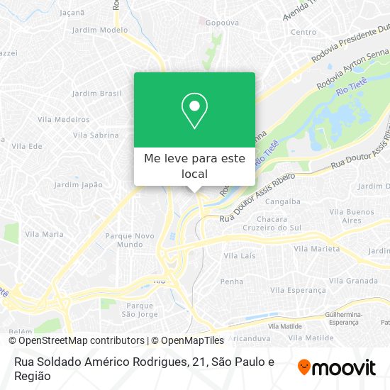 Rua Soldado Américo Rodrigues, 21 mapa