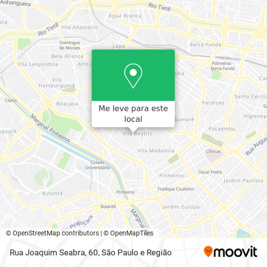 Rua Joaquim Seabra, 60 mapa