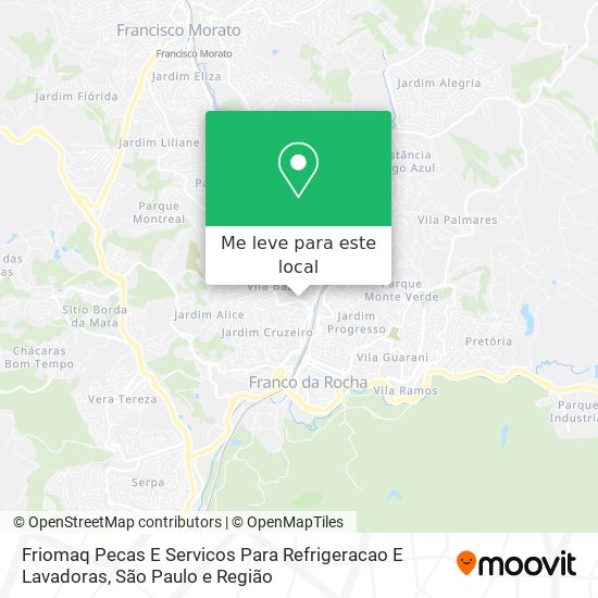 Friomaq Pecas E Servicos Para Refrigeracao E Lavadoras mapa