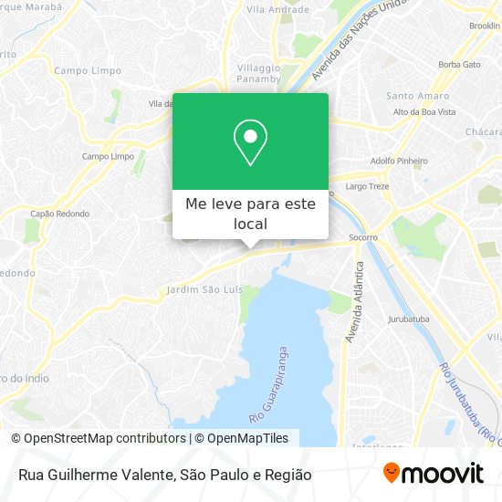 Rua Guilherme Valente mapa