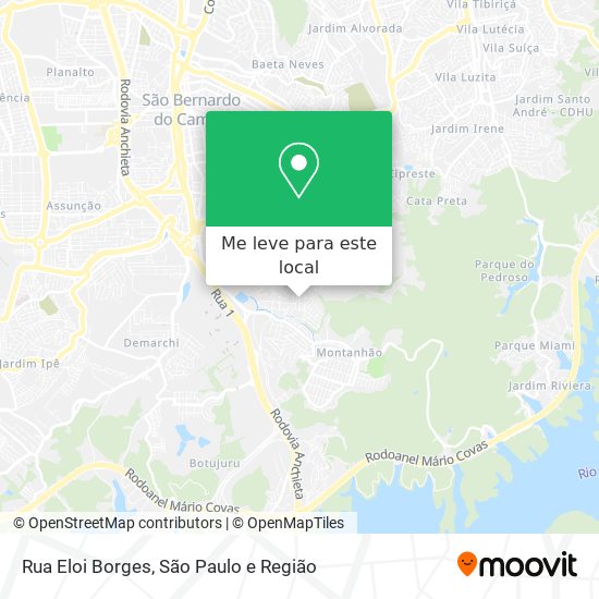 Rua Eloi Borges mapa