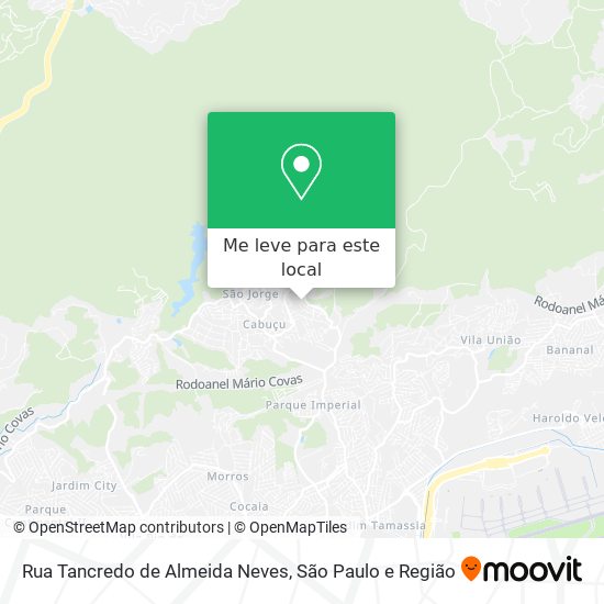 Rua Tancredo de Almeida Neves mapa