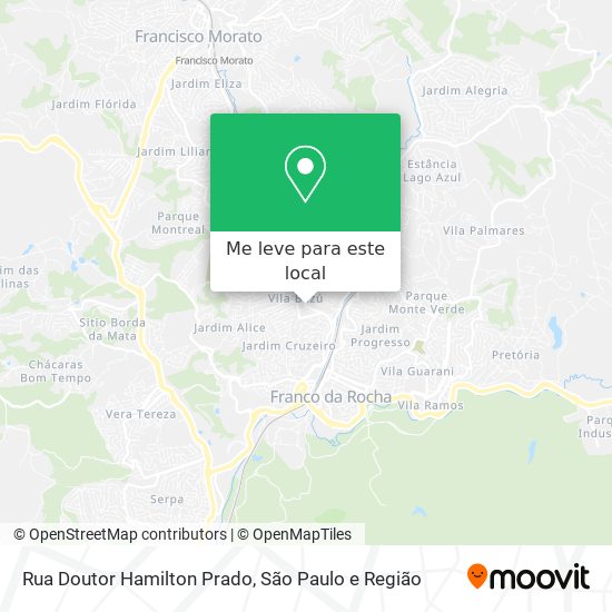 Rua Doutor Hamilton Prado mapa