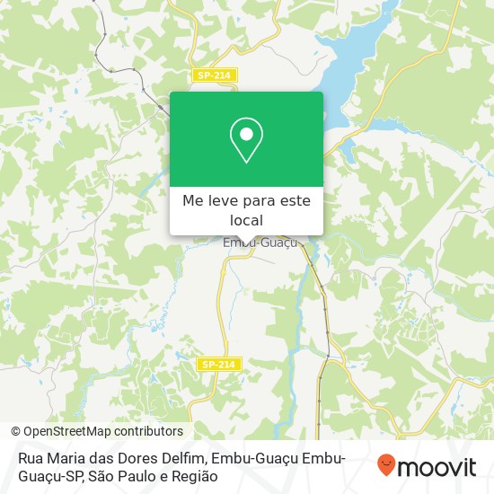 Rua Maria das Dores Delfim, Embu-Guaçu Embu-Guaçu-SP mapa