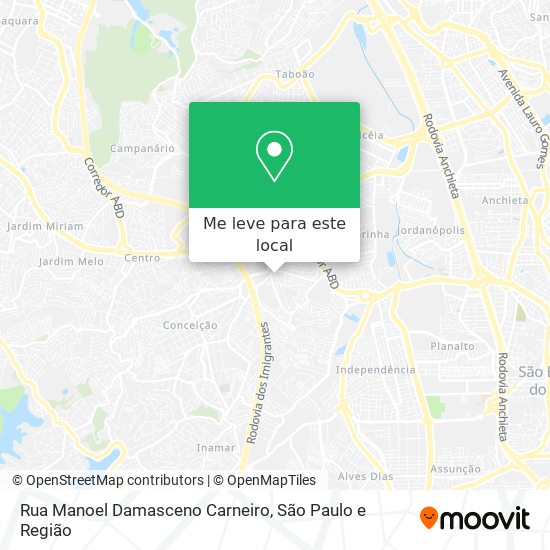 Rua Manoel Damasceno Carneiro mapa