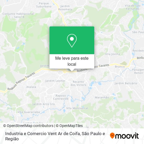 Industria e Comercio Vent Ar de Coifa mapa