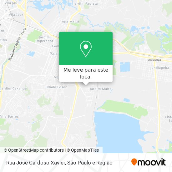 Rua José Cardoso Xavier mapa
