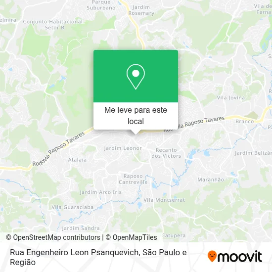 Rua Engenheiro Leon Psanquevich mapa