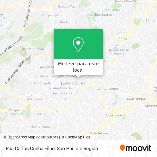 Rua Carlos Cunha Filho mapa