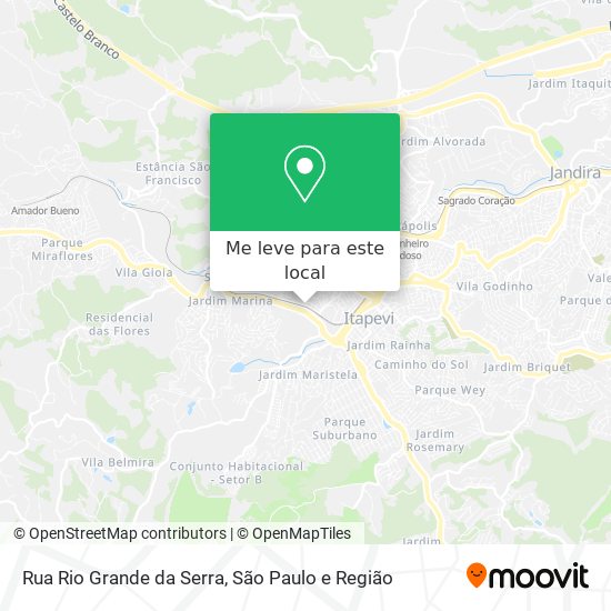 Rua Rio Grande da Serra mapa