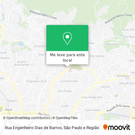 Rua Engenheiro Dias de Barros mapa