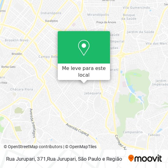 Rua Jurupari, 371,Rua Jurupari mapa