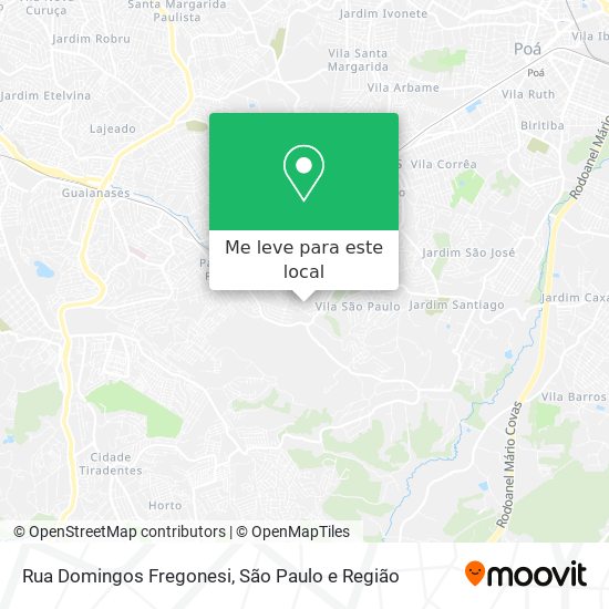 Rua Domingos Fregonesi mapa