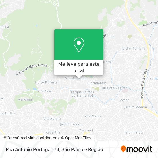 Rua Antônio Portugal, 74 mapa