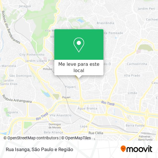 Rua Isanga mapa