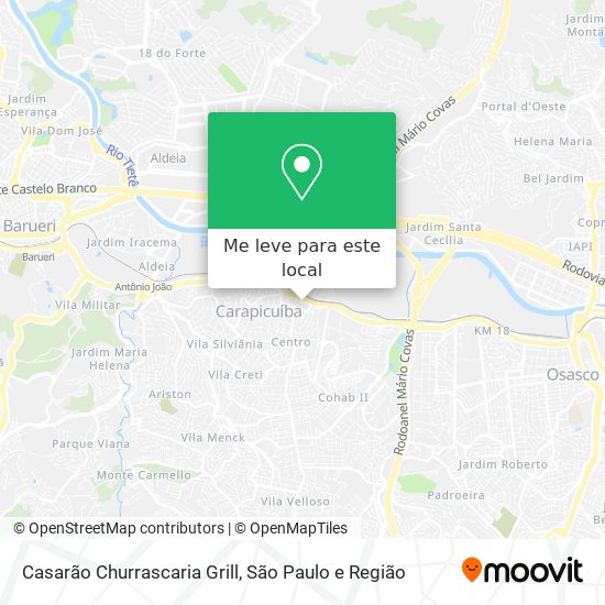 Casarão Churrascaria Grill mapa