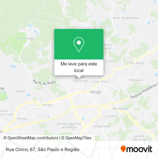 Rua Cinco, 67 mapa
