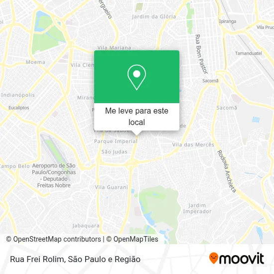 Rua Frei Rolim mapa