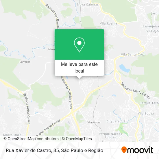 Rua Xavier de Castro, 35 mapa