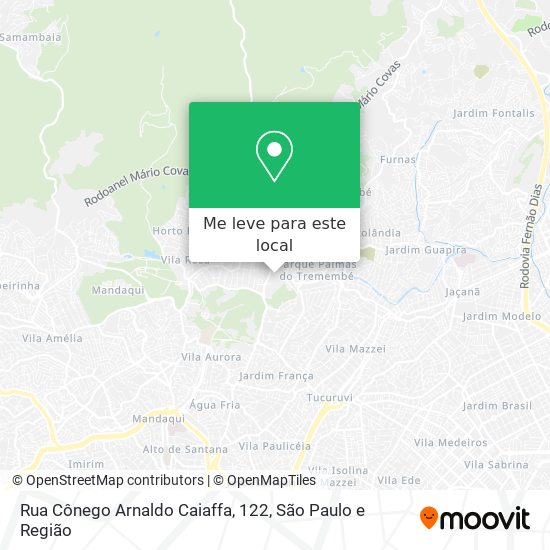 Rua Cônego Arnaldo Caiaffa, 122 mapa