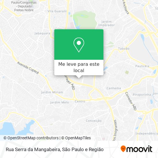Rua Serra da Mangabeira mapa